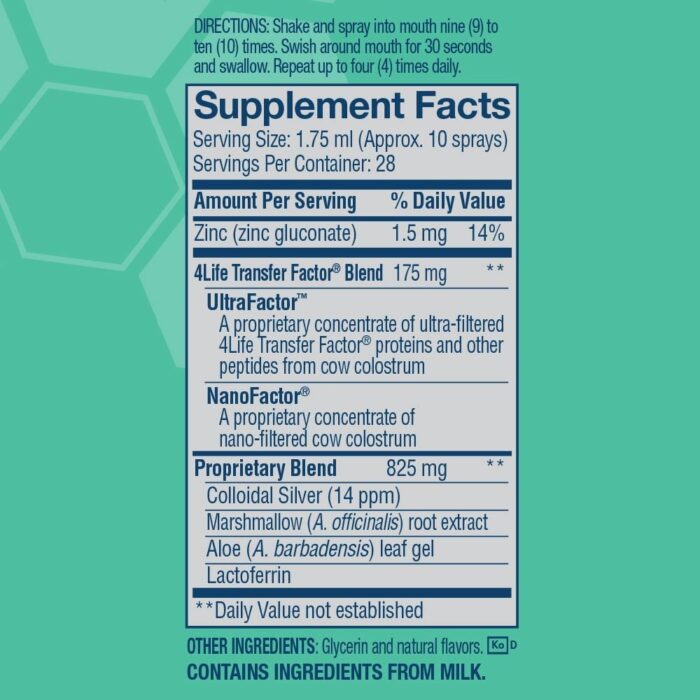 Distribuidor 🚀 Distributor Transfer Factor Immune Spray Menta - Imagen 3